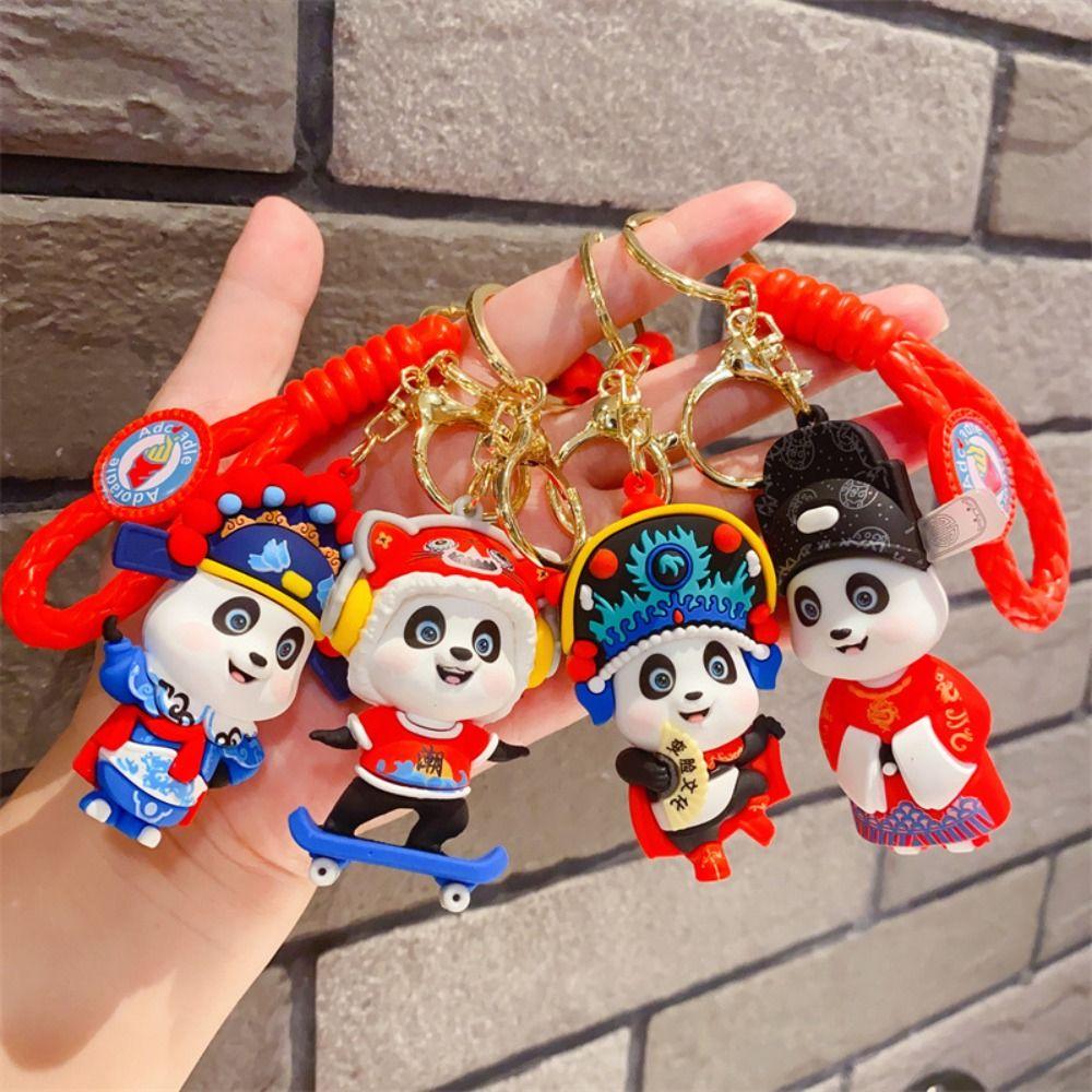 Оперный костюм панда скейтборд фигурка кулон китайская пекинская опера брелок детские подарки