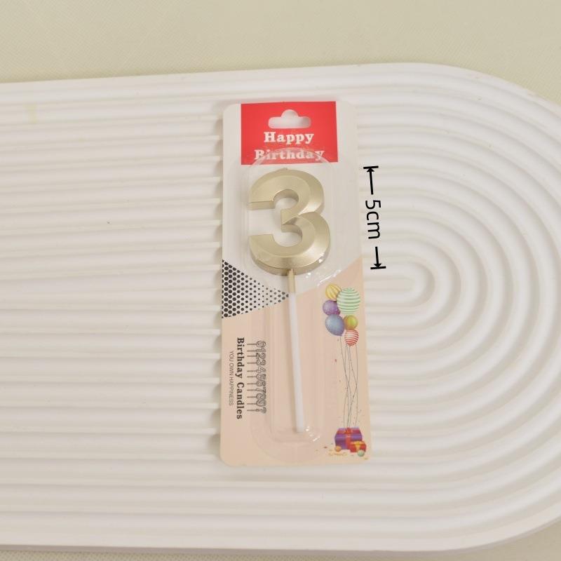 Золотой Оперный Театр Торт Свечи - Номер Украшения для Дня Рождения